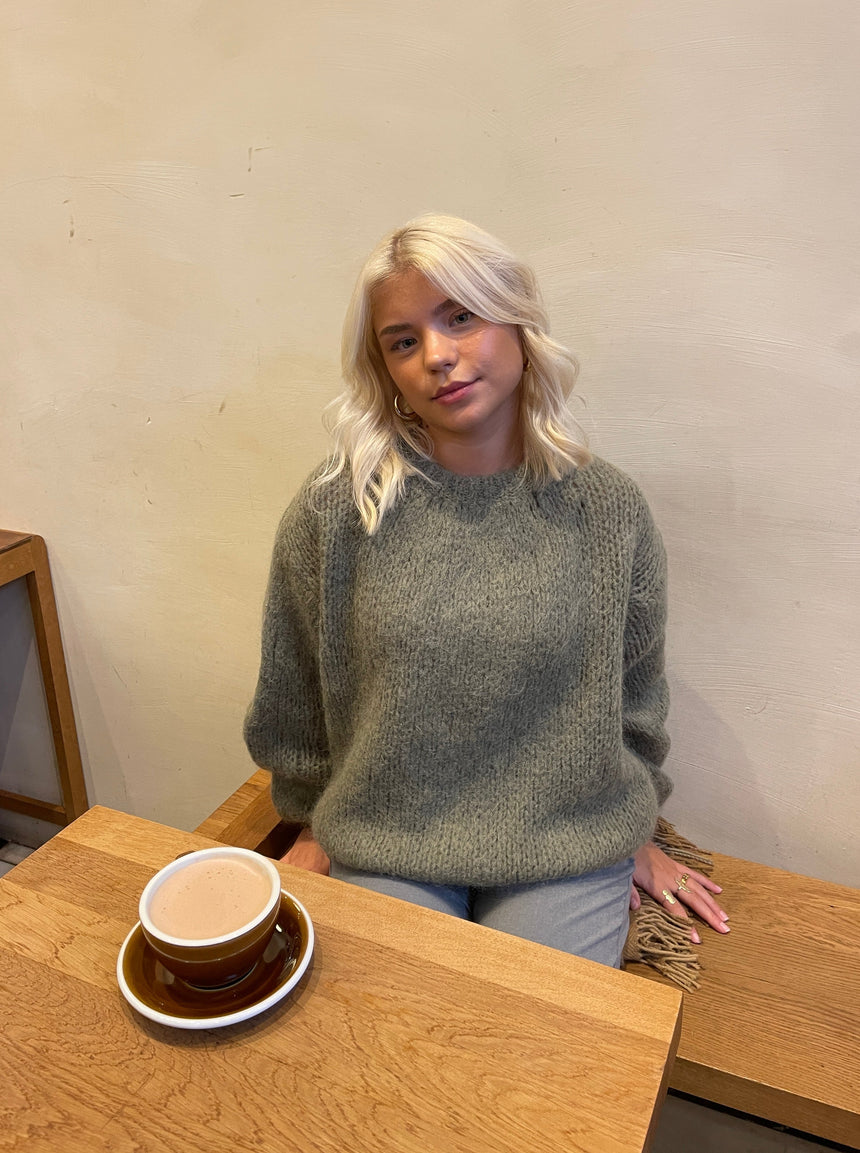 Genevieve striktrøje - Kaki
