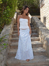 Phoebe tube top - Hvid