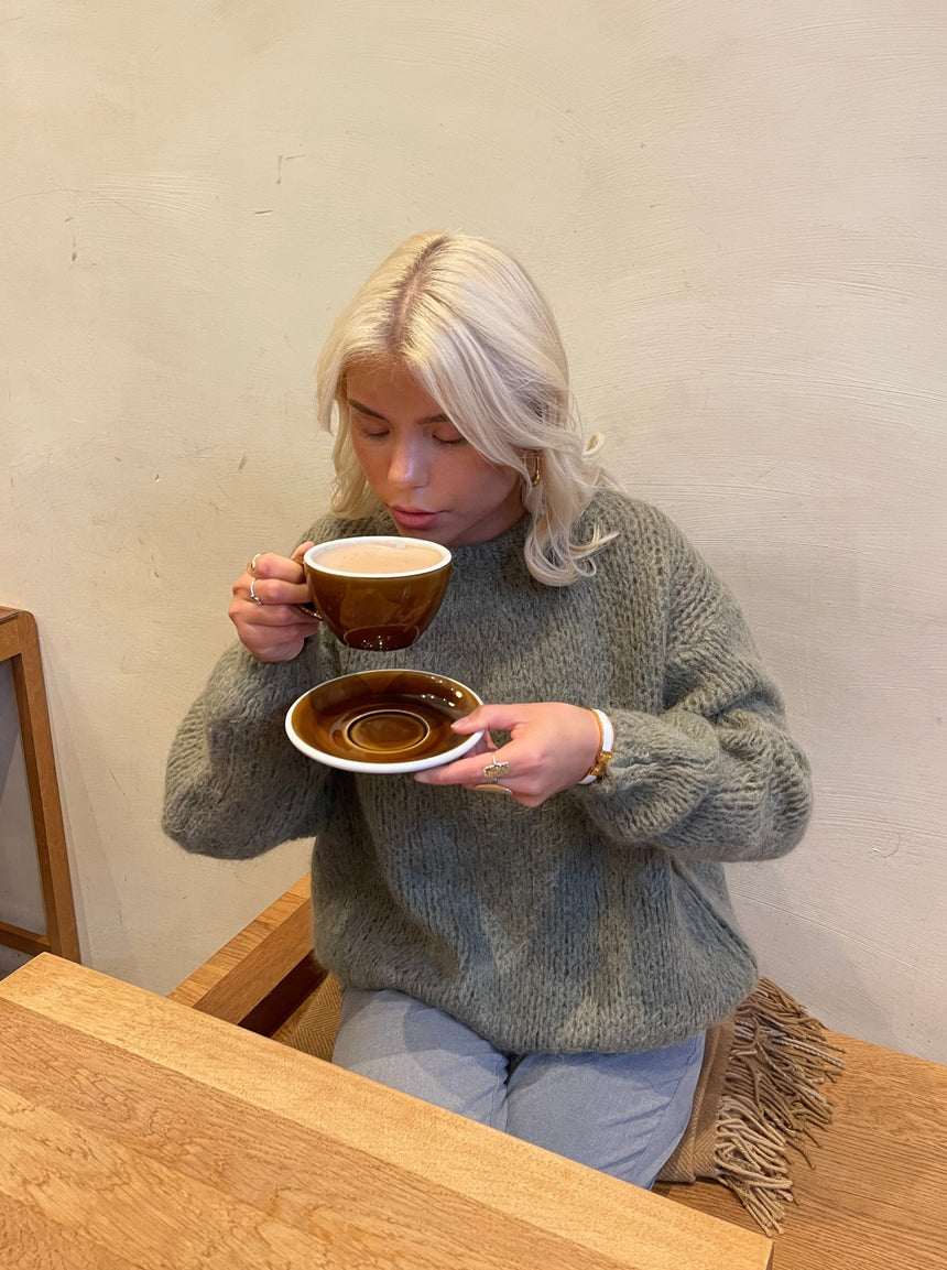 Genevieve striktrøje - Kaki