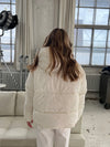 Damla puffer jakke - Hvid