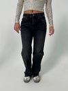 Sage baggy jeans - Mørke grå denim