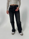 Sage baggy jeans - Mørke grå denim