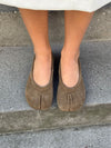 Tonia split toe ballerina - Kaki