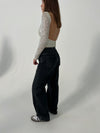 Sage baggy jeans - Mørke grå denim