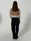 Sage baggy jeans - Mørke grå denim