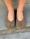 Tonia split toe ballerina - Kaki