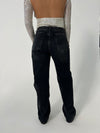 Sage baggy jeans - Mørke grå denim