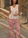Hadil strik top - Off white