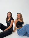 Hemilly blonde bluse - sort