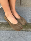 Tonia split toe ballerina - Kaki