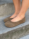 Tonia split toe ballerina - Kaki