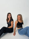 Hemilly blonde bluse - sort