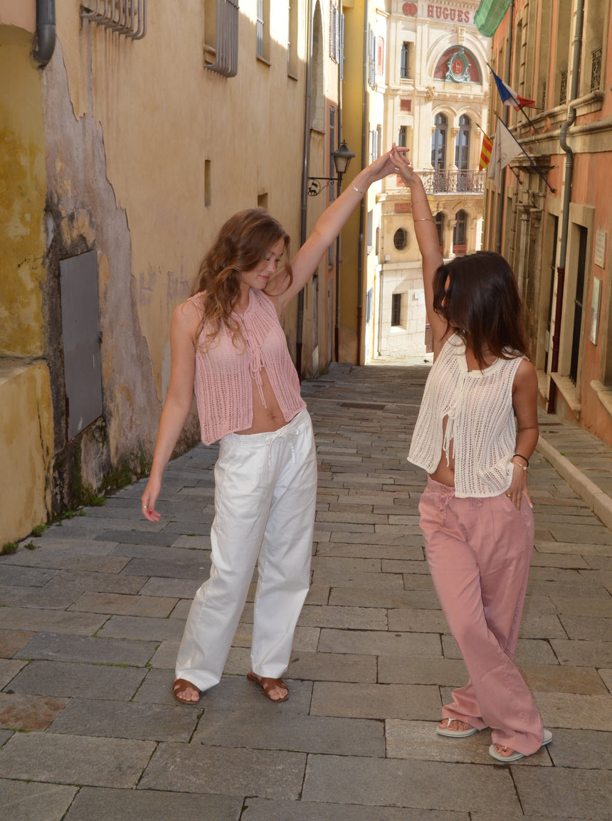Hadil strik top - Off white
