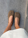 Tonia split toe ballerina - Kaki