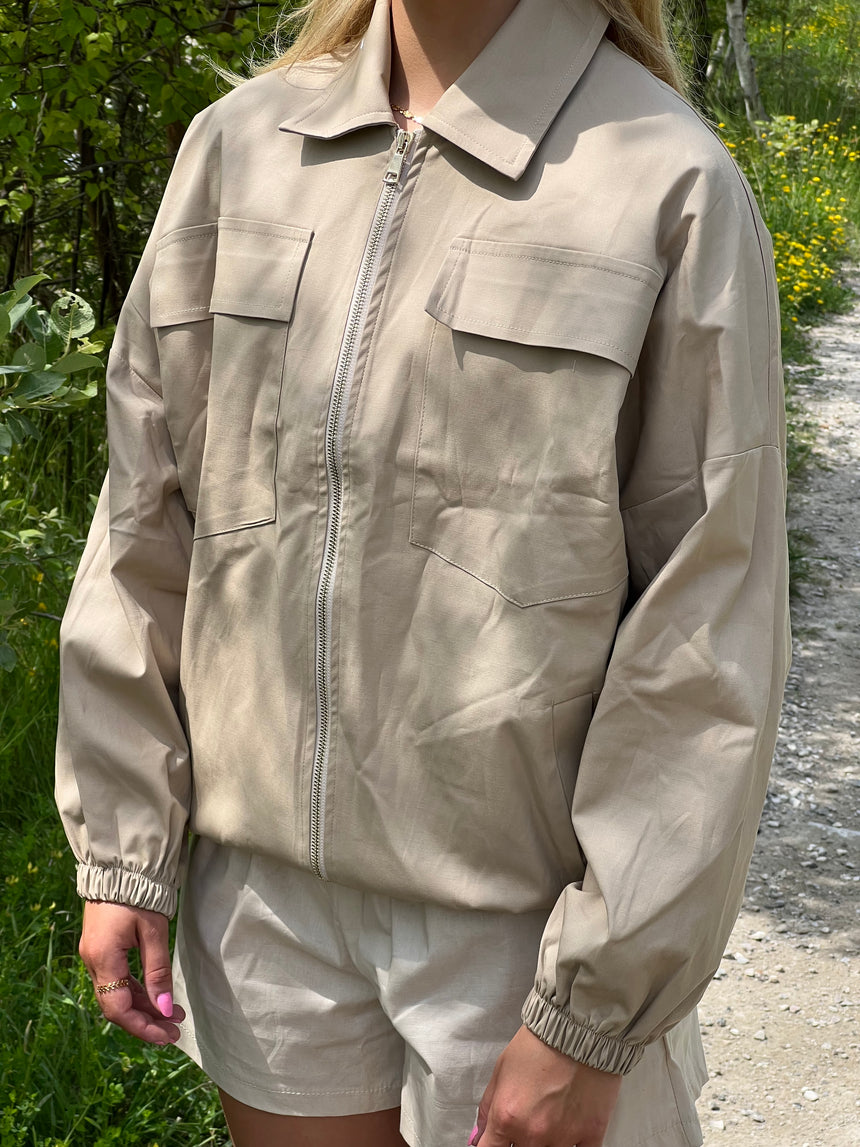 Nena Bomber Jakke - Beige
