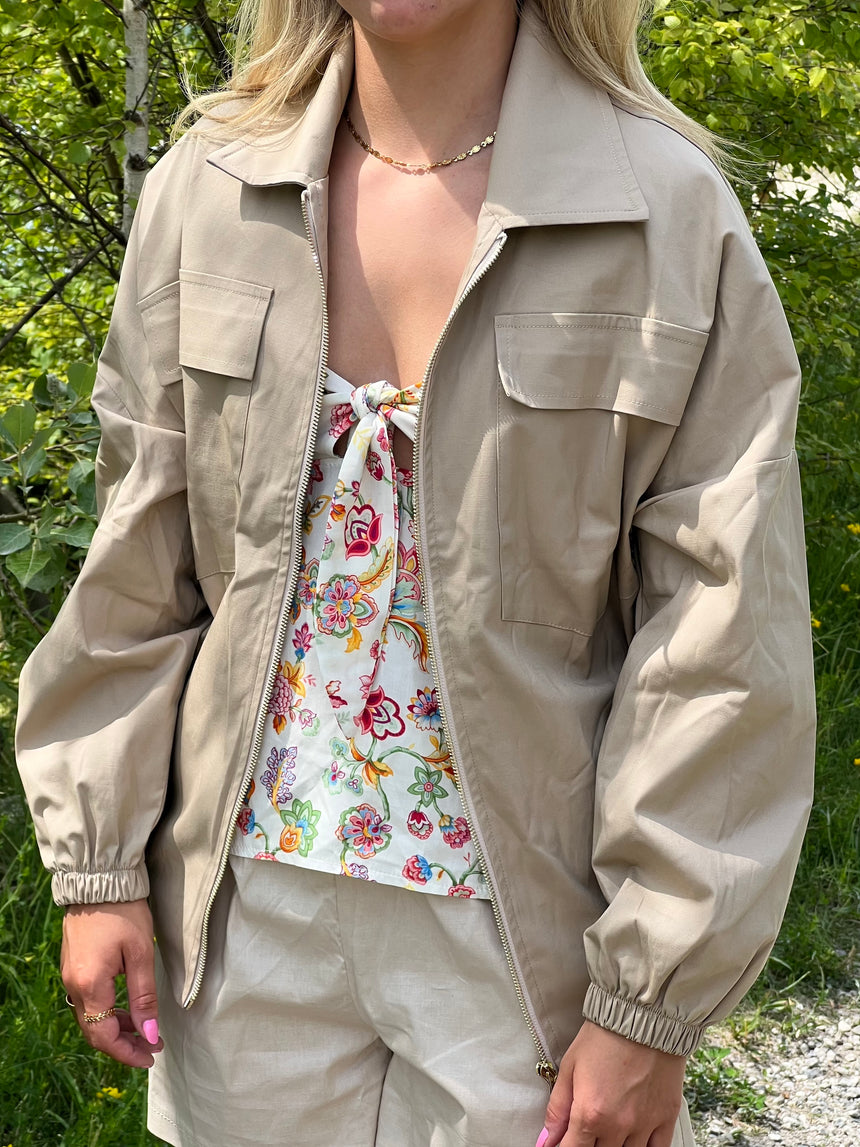 Nena Bomber Jakke - Beige