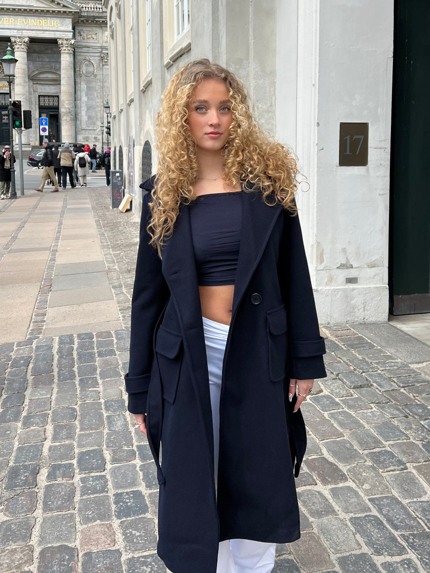 Ginalli frakke lang - navy