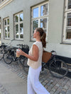 Mathilde Ravn strikvest - Beige