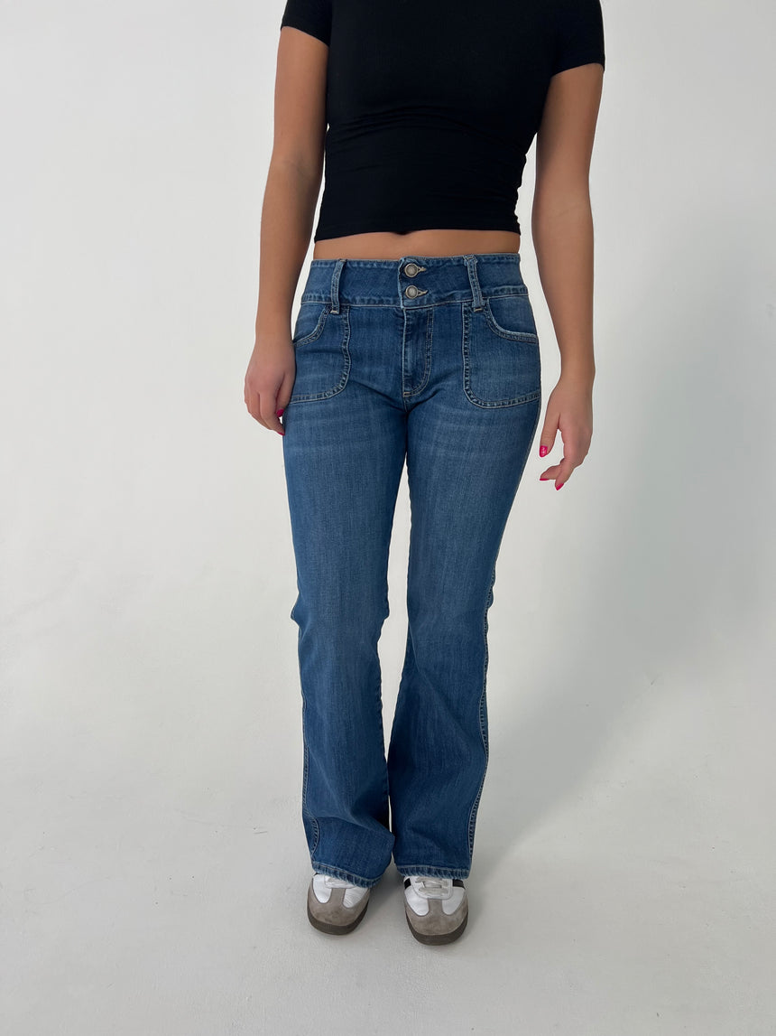 Amani bootcut jeans - Blå denim