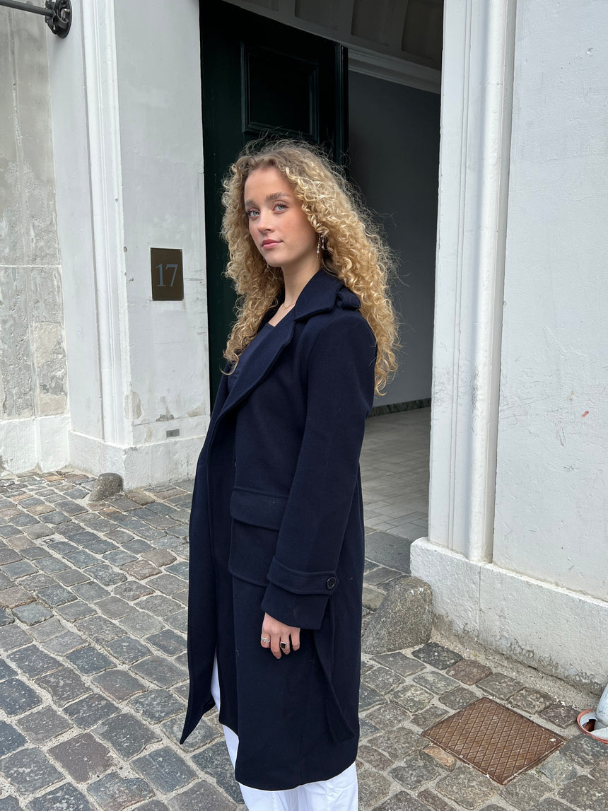 Ginalli frakke lang - navy