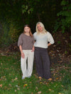 Rancy strikket mohair t-shirt - Brun