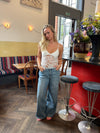 Lovre blonde top - Hvid