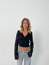 Margarita Blonde bluse - sort