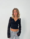 Margarita Blonde bluse - sort