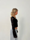 Margarita Blonde bluse - sort
