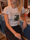 "Romanticize your life" baby tee - Hvid