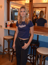 "Melting" baby tee - Navy