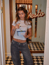 "Ciao" baby tee - Grå