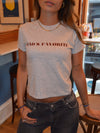 "Dad´s favorite" baby tee - Grå