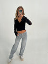 Margarita Blonde bluse - sort