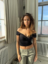 Abigail off shoulder top - Sort