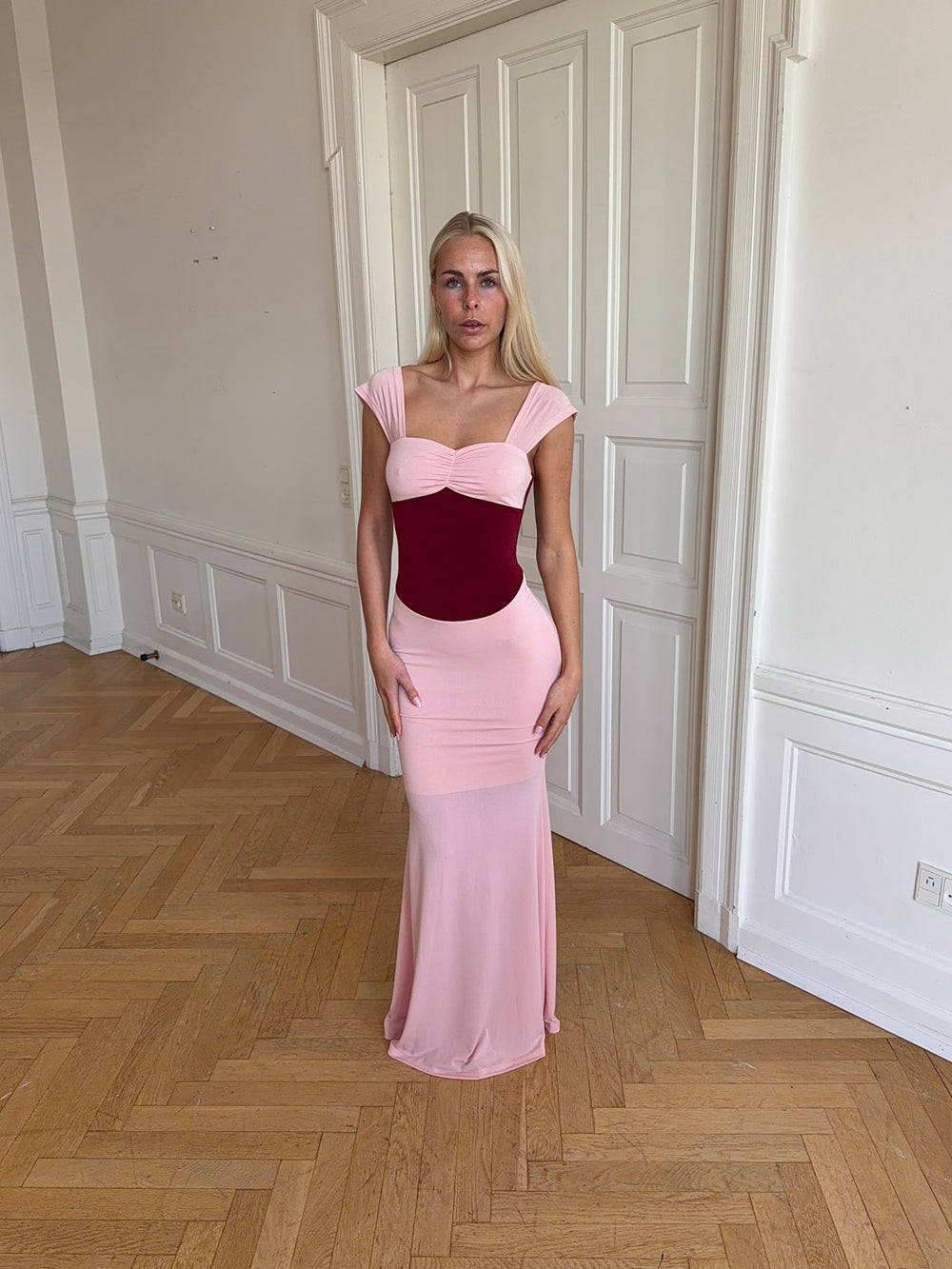 Rosa kjole - Lyserød/rød