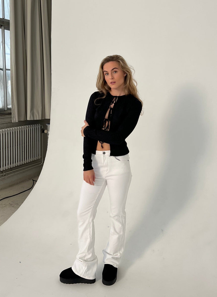 Morina bootcut jeans - Hvid