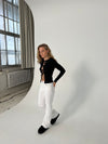 Morina bootcut jeans - Hvid