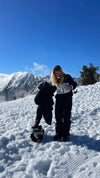 Aprés ski striktrøje - Navy/hvid