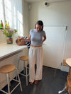 Mathilde Ravn basic t-shirt - Lyseblå