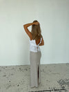 Lucy maxi hør nederdel - Beige