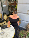 Mathilde Ravn off shoulder bluse - Sort