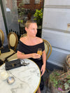 Mathilde Ravn off shoulder bluse - Sort