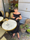 Mathilde Ravn off shoulder bluse - Sort