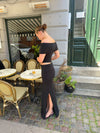 Mathilde Ravn off shoulder bluse - Sort
