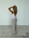 Lucy maxi hør nederdel - Beige