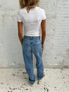 Nyla straight jeans - Lys denim