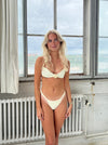 Zahara bikini med blomst - Creme hvid