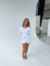 Kaya pointelle shorts - Hvid