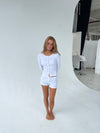 Kaya pointelle shorts - Hvid